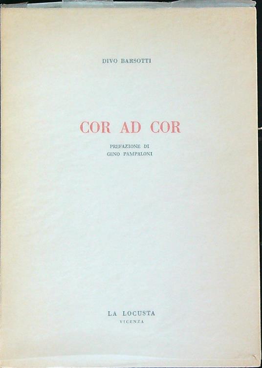 Cor Ad Cor - Divo Barsotti - copertina
