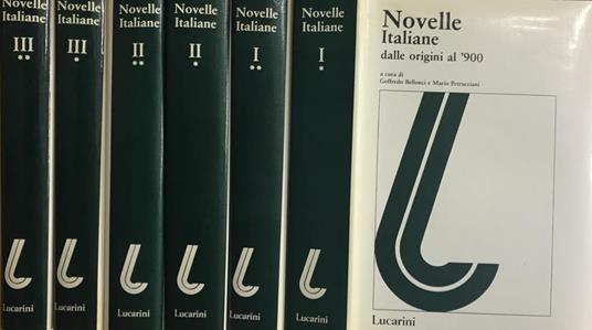 Novelle Italiane dalle Origini al '900 - copertina