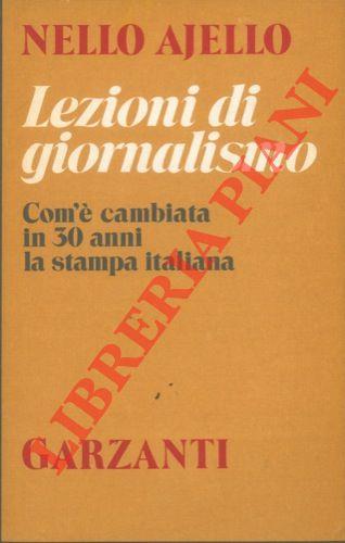 Lezioni di giornalismo