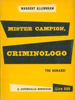 Mister Campion, criminologo