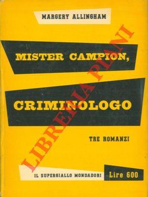 Mister Campion, criminologo