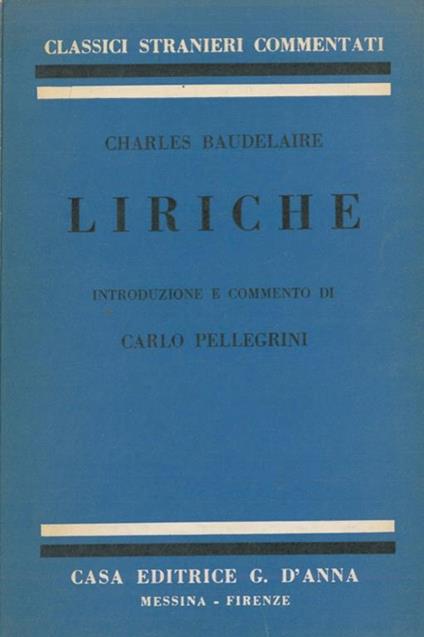 Liriche - Charles Baudelaire - copertina