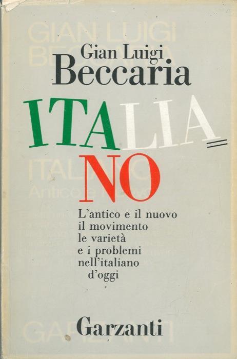 Italiano - Gian Luigi Beccaria - copertina