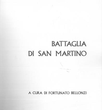 Battaglia di San Marino - Fortunato Bellonzi - copertina