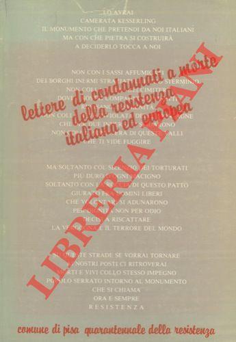 Lettere di condannati a morte della Resistenza europea e italiana