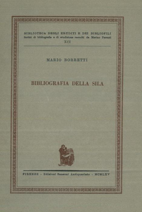 Bibliografia della Sila - Mario Borretti - copertina