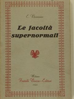 Le facoltà supernormali - Ernesto Bozzano - copertina