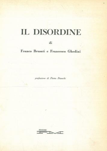 Il disordine - Franco Brusati - copertina