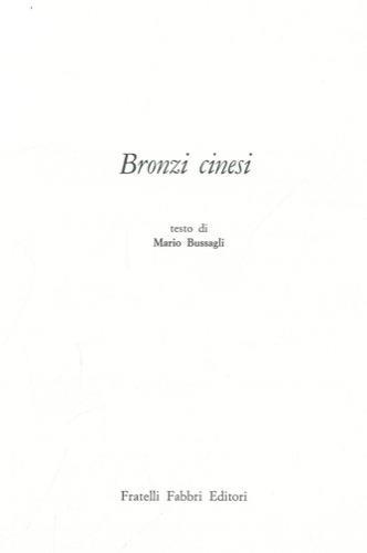 Bronzi cinesi - Marco Bussagli - copertina
