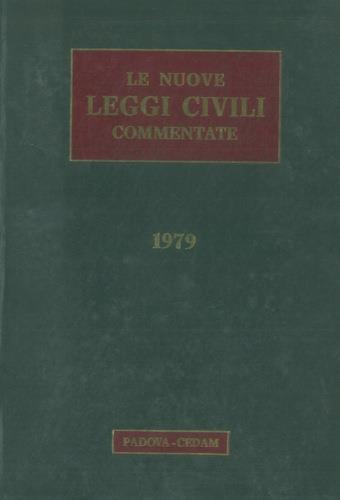 Le nuove leggi civili commentate. 1979 - Giorgio Cian - copertina