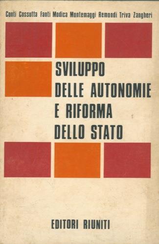 Sviluppo delle autonomie e riforma dello Stato - Piero Conti - copertina