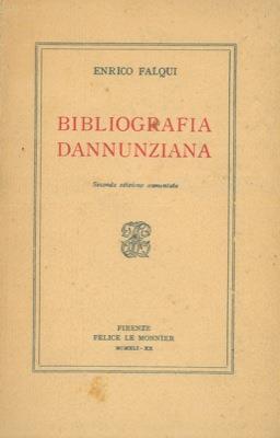 Bibliografia dannunziana - Enrico Falqui - copertina