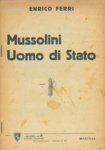 Mussolini uomo di stato - Enrico Ferri - copertina