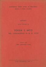 Appunti dalle lezioni su poesia e mito nel linguaggio di G. B. Vico tenute dal prof. Francesco Flora