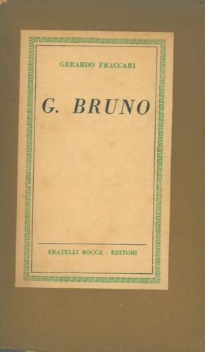 G. Bruno - Gerardo Fraccari - copertina