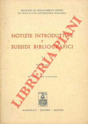 Biblografia speciale della letteratura italiana