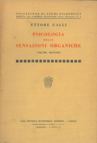 Psicologia delle sanzioni. Organiche. Vol. I - II - Ettore Galli - copertina