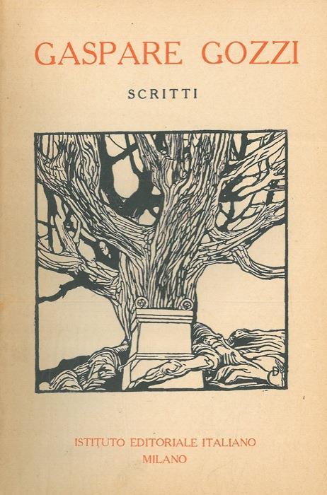 Scritti - Gasparo Gozzi - copertina