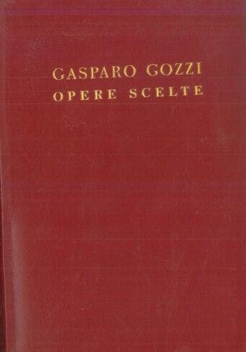Opere scelte - Gasparo Gozzi - copertina