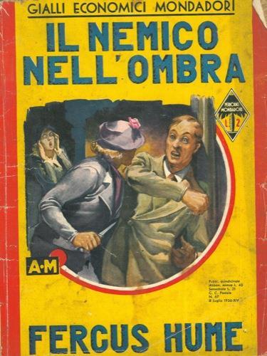Il nemico nell'ombra - Fergus Hume - copertina