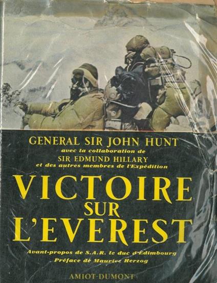 Victoire sur l'Everest ( "The Ascent of Everest" ) - John Hunt - copertina