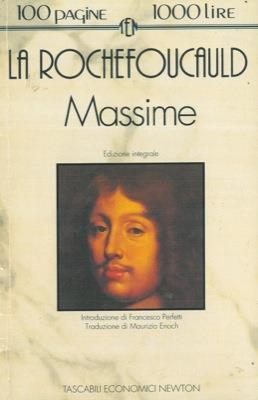 Massime - François de La Rochefoucauld - copertina