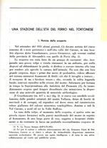 Una stazione dell'Età del Ferro nel Tortonese