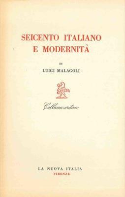 Seicento italiano e modernità - Luigi Malagoli - copertina