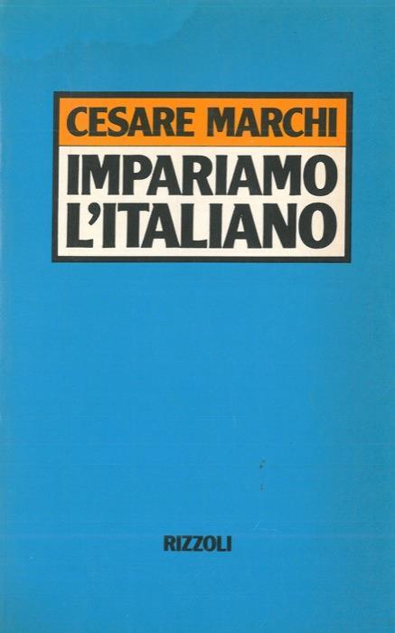 Impariamo l'italiano - Cesare Marchi - copertina