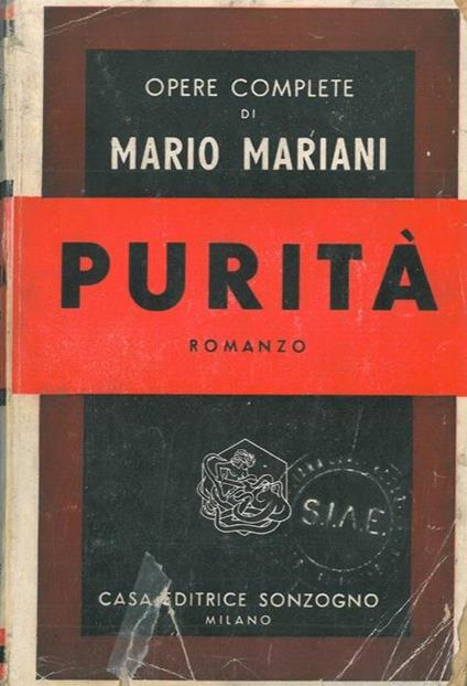 Purità - Marina Mariani - copertina