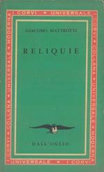 Reliquie. Prefazione di Claudio Treves