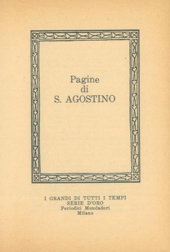 Pagine di S. Agostino - Adelaide Murgia - copertina