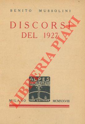 Discorsi del 1927