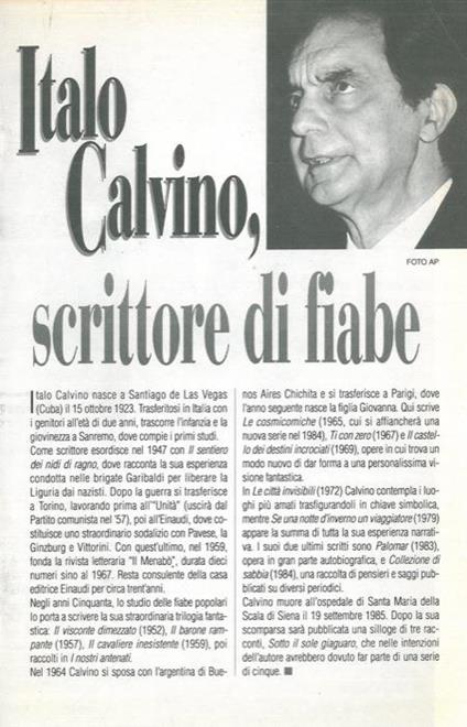 Italo Calvino, scrittore di fiabe - Giulio Nascimbeni - copertina