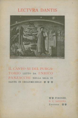 Il canto XI del Purgatorio - Enrico Panzacchi - copertina