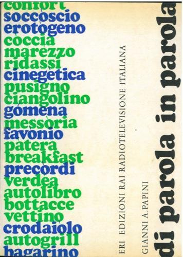 Di parola in parola - Gianni Papini - copertina
