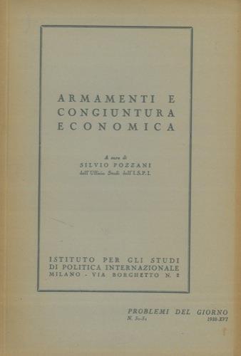 Armamenti e congiuntura economica - Silvio Pozzani - copertina