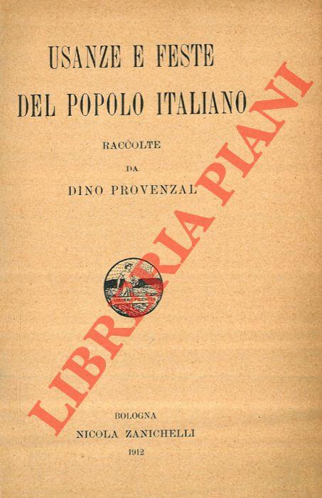 Usanze e feste del popolo italiano