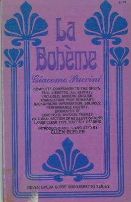 La Bohéme - Giacomo Puccini - copertina
