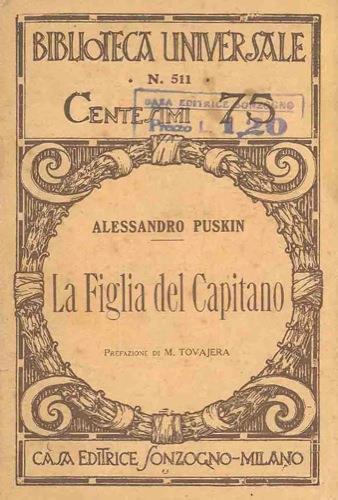 La figlia del capitano - Aleksandr Puskin - copertina