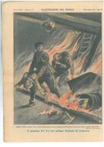 Soldati italiani salvano due vecchie dalle fiamme di una casupola che bruciava fra le nostre linee e quelle bolsceviche