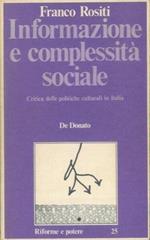 Informazione e complessità sociale