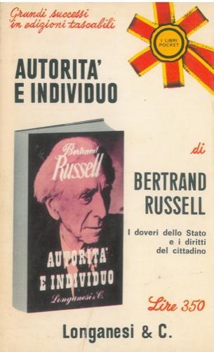 Autorità e individuo - Bertrand Russell - copertina