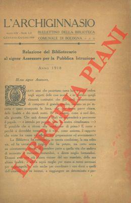 L' Archiginnasio. Bullettino della Biblioteca Comunale di Bologna