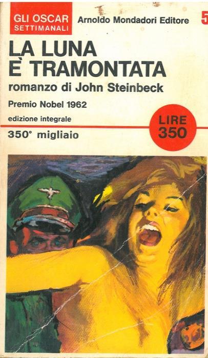 La luna é tramontata. Traduzione di Giorgio Monicelli - John Steinbeck - copertina
