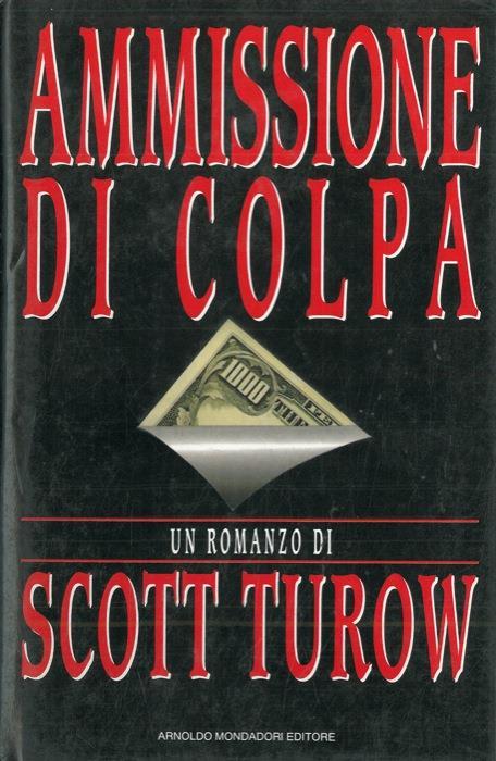 Ammissione di colpa - Scott Turow - copertina