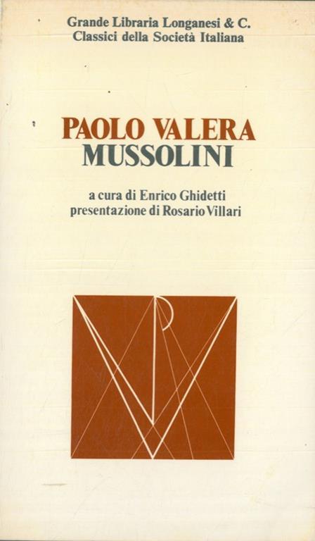 Mussolini - Paolo Valera - copertina