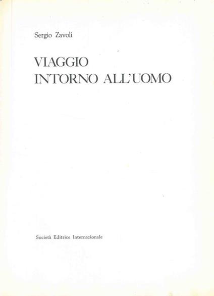 Viaggio intorno all'uomo - Sergio Zavoli - copertina