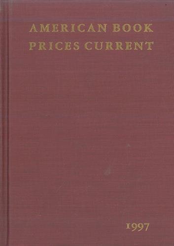 American Book Prices Current 1997. Vol. 103 - copertina
