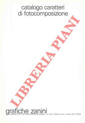 Catalogo caratteri di footocomposizione